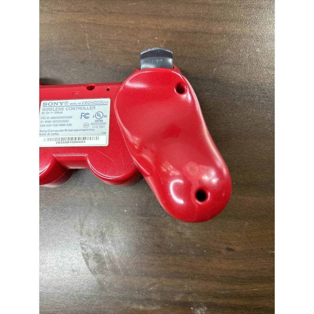 Sony Playstation 3 PS3 DualShock 3 Controller Scarlet Red Genuine OEM RARE